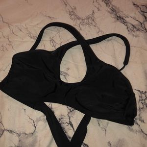 Black bikini top